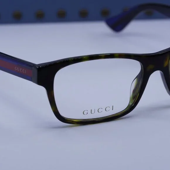 Gucci GG0006OA 003 Rectangle Eyeglasses - Havana 55mm